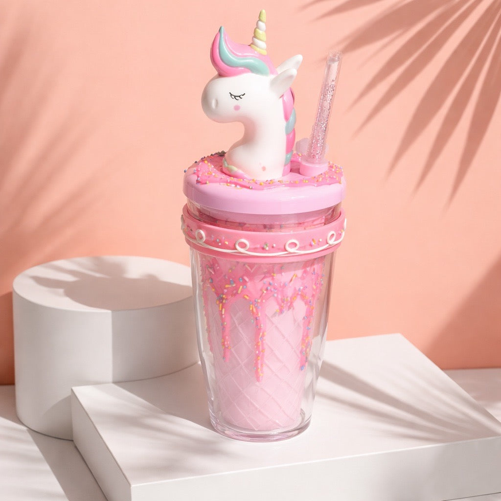 Double - walled plastic cup with ice cream design